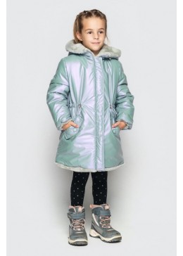 Cvetkov бірюзова зимова двостороння куртка для дівчинки Роксі